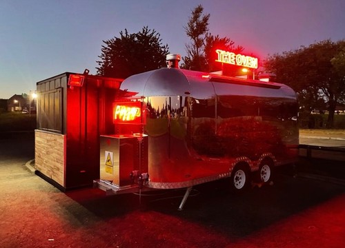 Food truck pizza - truck,,