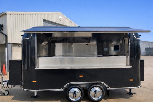 Black airstream catering - 4m,